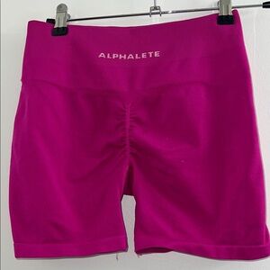Alphalete Women's Fuchsia Bike Shorts